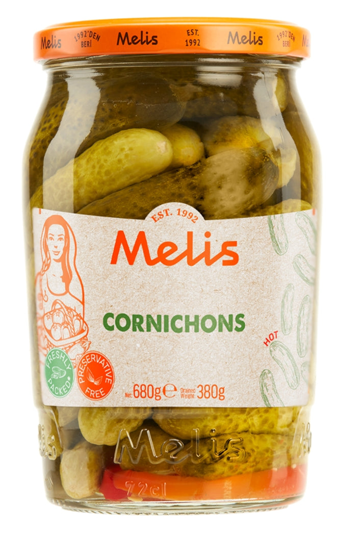 Melis Kornison Tursusu Cornichons 680g