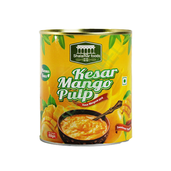 Shalamr kesar mango pulp 850g