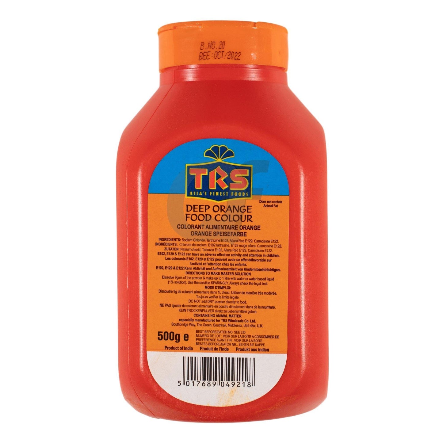 Food Colour Deep Orange 500g