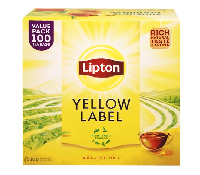 Lipton Yellow Label 100 Teabags 150g