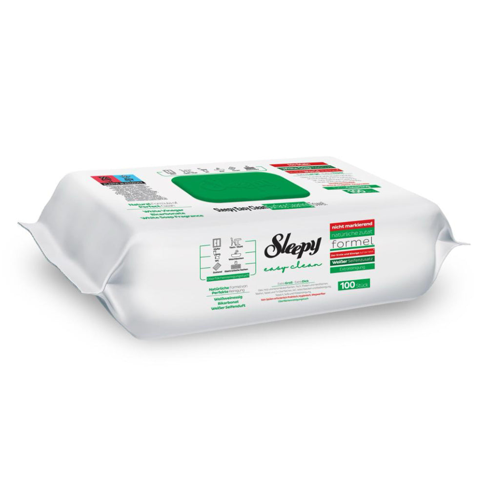 Sleepy Easy Clean Wipes Green 100pcs