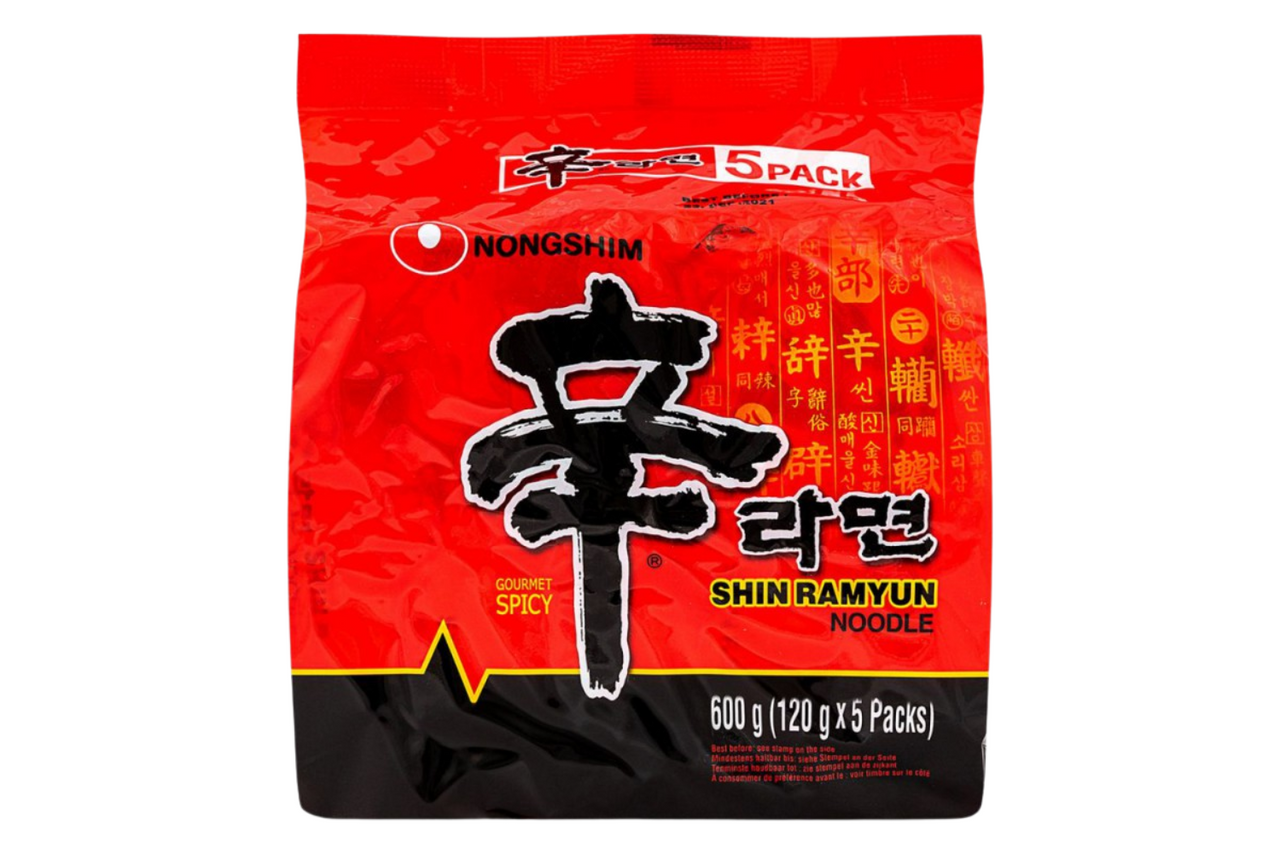 Shin Rayun Noodle spicy 5 packs 600g