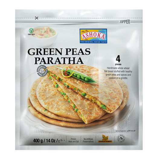 Frozen Ashoka Green Peas Paratha (4 pieces)