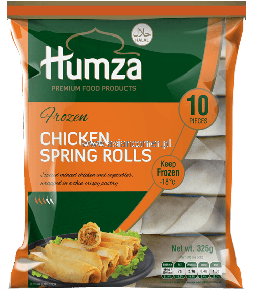 Humza Chicken Spring Rolls 10 Pieces
