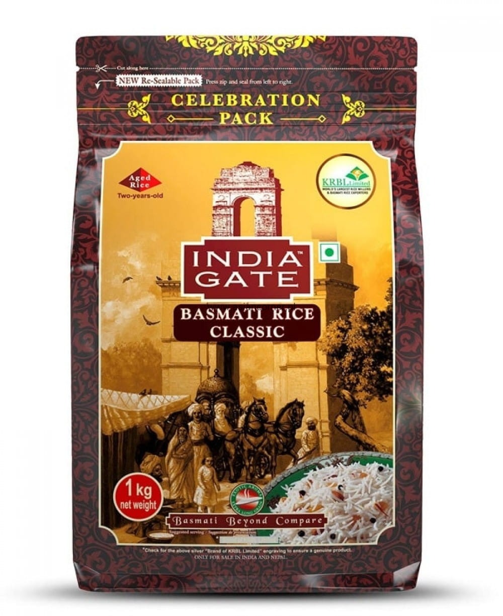 India Gate Basmati Rice Classic 1kg