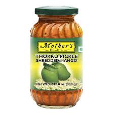 Mothers Thokkku shredded mango pickle 300g.
