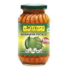 Mothers Avakaya pickle with garlic  300g.