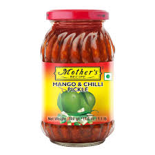 Mothers Mango and chilli pickle 500g.