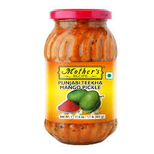 Mothers Punjabi theekha mango pickle 500g.